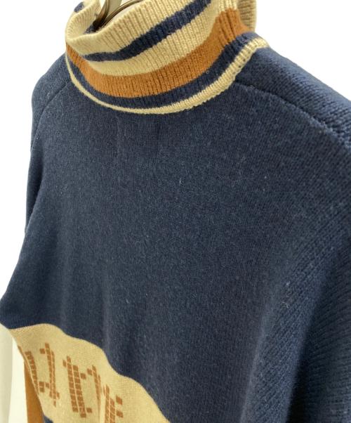 son of the cheese（（サノバチーズ））son of the cheese (（サノバチーズ）) Yeah um no Knit マルチカラー サイズ:Lの古着・服飾アイテム
