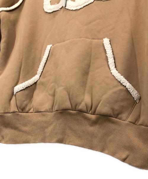 UGG（アグ）UGG (アグ) TELFAR (テルファー) Logo Hoodie ベージュ サイズ:Sの古着・服飾アイテム