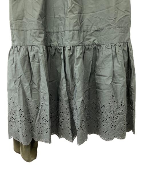 ticca（ティッカ）TICCA (ティッカ) レースティアードスカート グレー サイズ:Freeの古着・服飾アイテム