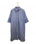 MARGARET HOWELL（マーガレットハウエル）の古着「WIDE PJ STRIPE COTTON ストライプ シャツワンピース」｜ブルー