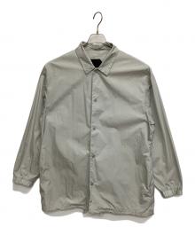 ATON（エイトン）の古着「NATURAL DYE NYLONコーチジャケット」｜グレー