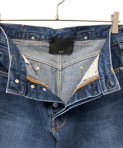 ES:S（エス）ES:S (エス) CINCH BACK BAGGY JEANS インディゴ サイズ:32の古着・服飾アイテム