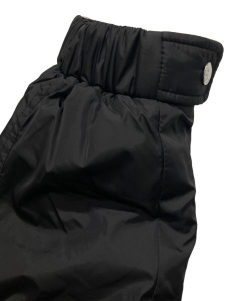 MONCLER（モンクレール）MONCLER (モンクレール) PAVOT/バイカーダウンジャケット ブラック サイズ:4の古着・服飾アイテム