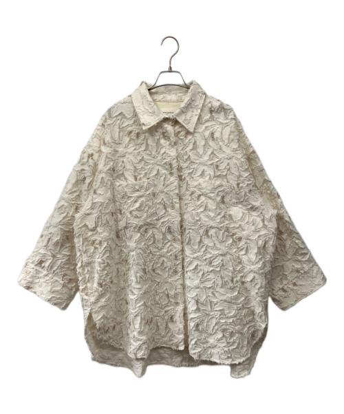 HERITANOVUM（ヘリテノーム）HERITANOVUM (ヘリテノーム) カットジャガードCPO ホワイト サイズ:Freeの古着・服飾アイテム