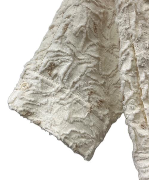 HERITANOVUM（ヘリテノーム）HERITANOVUM (ヘリテノーム) カットジャガードCPO ホワイト サイズ:Freeの古着・服飾アイテム