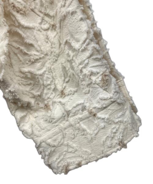 HERITANOVUM（ヘリテノーム）HERITANOVUM (ヘリテノーム) カットジャガードCPO ホワイト サイズ:Freeの古着・服飾アイテム