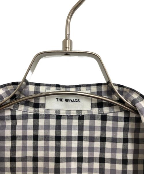 THE RERACS（ザ リラクス）THE RERACS (ザ リラクス) BAND COLLAR PLACKET SHORT SLEEVE SHIRTS グレー サイズ:48の古着・服飾アイテム