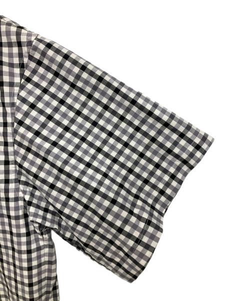 THE RERACS（ザ リラクス）THE RERACS (ザ リラクス) BAND COLLAR PLACKET SHORT SLEEVE SHIRTS グレー サイズ:48の古着・服飾アイテム