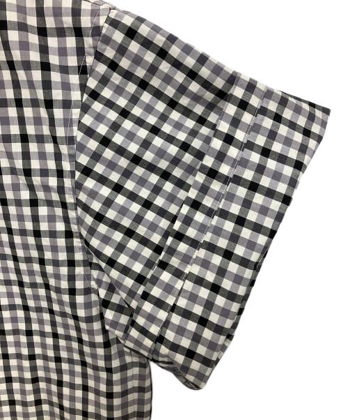 THE RERACS（ザ リラクス）THE RERACS (ザ リラクス) BAND COLLAR PLACKET SHORT SLEEVE SHIRTS グレー サイズ:48の古着・服飾アイテム