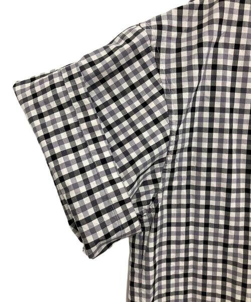 THE RERACS（ザ リラクス）THE RERACS (ザ リラクス) BAND COLLAR PLACKET SHORT SLEEVE SHIRTS グレー サイズ:48の古着・服飾アイテム