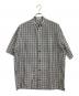 THE RERACS（ザ リラクス）の古着「BAND COLLAR PLACKET SHORT SLEEVE SHIRTS」｜グレー