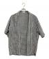 中古・古着 THE RERACS (ザ リラクス) BAND COLLAR PLACKET SHORT SLEEVE SHIRTS グレー サイズ:48：6000円