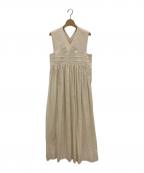 HYKEハイク）の古着「リネンマキシドレス」｜オートミール