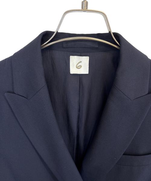 6(ROKU) BEAUTY&YOUTH（ロク ビューティーアンドユース）6(ROKU) BEAUTY&YOUTH (ロク ビューティーアンドユース) CHANGE BUTTON JACKET ネイビー サイズ:36の古着・服飾アイテム