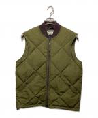 Acne studiosアクネ ストゥディオス）の古着「キルティングダウンベスト」｜カーキ