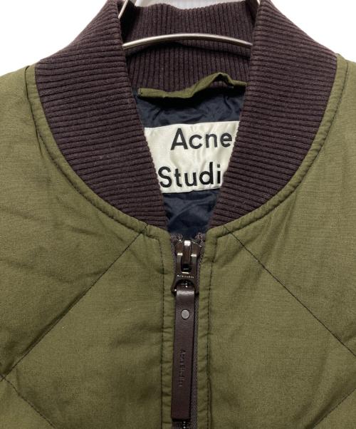 Acne studios（アクネ ストゥディオス）Acne studios (アクネ ストゥディオス) キルティングダウンベスト カーキ サイズ:46の古着・服飾アイテム