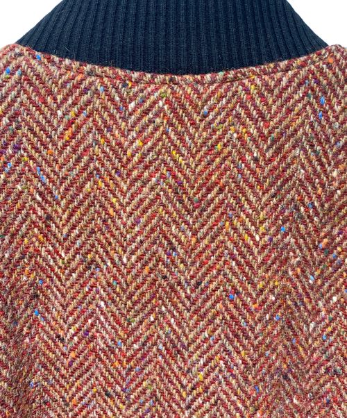 MARNI（マルニ）MARNI (マルニ) Herringbone Tweed Blouson（ヘリンボーンツイードブルゾン） レッド サイズ:50の古着・服飾アイテム