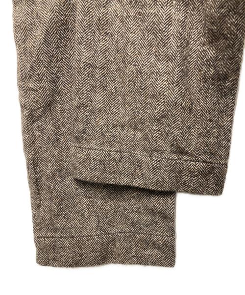 RRL（ダブルアールエル）RRL (ダブルアールエル) ヘリンボーンパンツ ブラウン サイズ:32×32の古着・服飾アイテム
