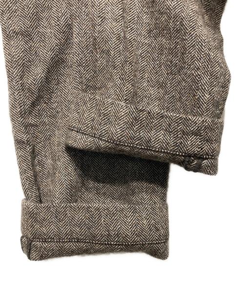 RRL（ダブルアールエル）RRL (ダブルアールエル) ヘリンボーンパンツ ブラウン サイズ:32×32の古着・服飾アイテム