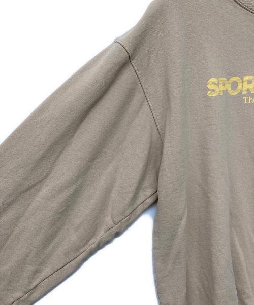 Sporty & Rich（スポーティーアンドリッチ）Sporty & Rich (スポーティーアンドリッチ) プリントスウェット ベージュ サイズ:Lの古着・服飾アイテム