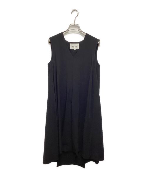 ENFOLD（エンフォルド）ENFOLD (エンフォルド) アシンメトリー ワンピース ブラック サイズ:36の古着・服飾アイテム