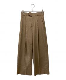 Noble（ノーブル）の古着「エステルツイルストレッチスラックスパンツ」｜ベージュ