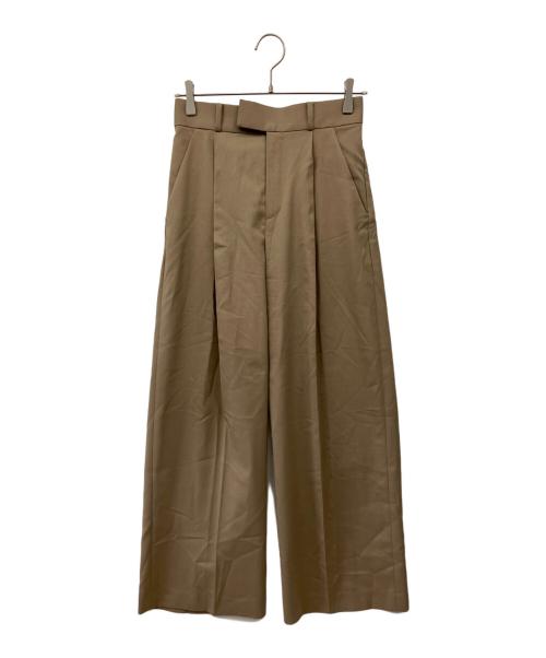 Noble（ノーブル）Noble (ノーブル) エステルツイルストレッチスラックスパンツ ベージュ サイズ:38の古着・服飾アイテム