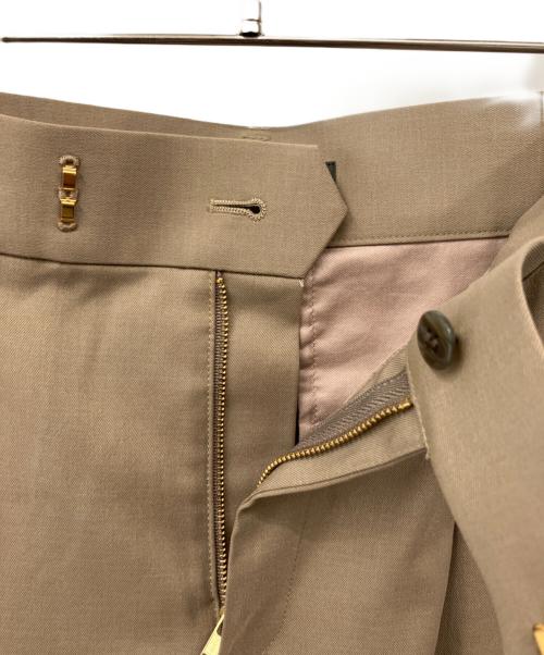 Noble（ノーブル）Noble (ノーブル) エステルツイルストレッチスラックスパンツ ベージュ サイズ:38の古着・服飾アイテム
