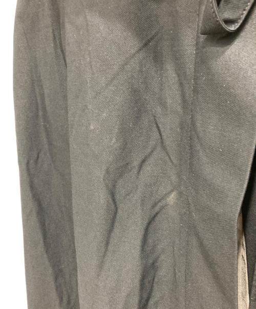 BLUE LABEL CRESTBRIDGE（ブルーレーベルクレストブリッジ）BLUE LABEL CRESTBRIDGE (ブルーレーベルクレストブリッジ) ユーティリティージャージー ラップスカートデザインワンピース ブラック サイズ:36の古着・服飾アイテム