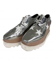 STELLA McCARTNEY（ステラマッカートニー）の古着「エリス プラットフォーム スター シューズ」｜シルバー