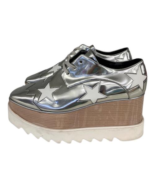 STELLA McCARTNEY（ステラマッカートニー）STELLA McCARTNEY (ステラマッカートニー) エリス プラットフォーム スター シューズ シルバー サイズ:37 1/2の古着・服飾アイテム