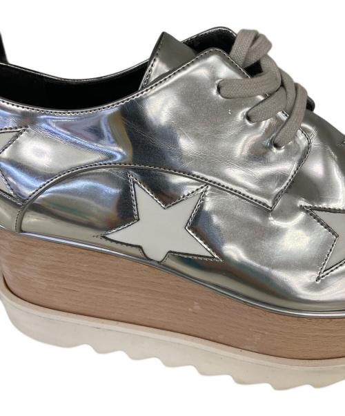 STELLA McCARTNEY（ステラマッカートニー）STELLA McCARTNEY (ステラマッカートニー) エリス プラットフォーム スター シューズ シルバー サイズ:37 1/2の古着・服飾アイテム