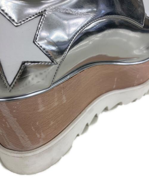 STELLA McCARTNEY（ステラマッカートニー）STELLA McCARTNEY (ステラマッカートニー) エリス プラットフォーム スター シューズ シルバー サイズ:37 1/2の古着・服飾アイテム