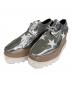 STELLA McCARTNEY（ステラマッカートニー）の古着「エリス プラットフォーム スター シューズ」｜シルバー