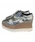 STELLA McCARTNEY (ステラマッカートニー) エリス プラットフォーム スター シューズ シルバー サイズ:37 1/2：8000円