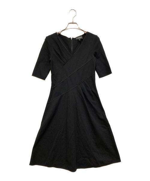 EMPORIO ARMANI（エンポリオ アルマーニ）EMPORIO ARMANI (エンポリオアルマーニ) ジャージワンピース ブラック サイズ:SIZE 36の古着・服飾アイテム