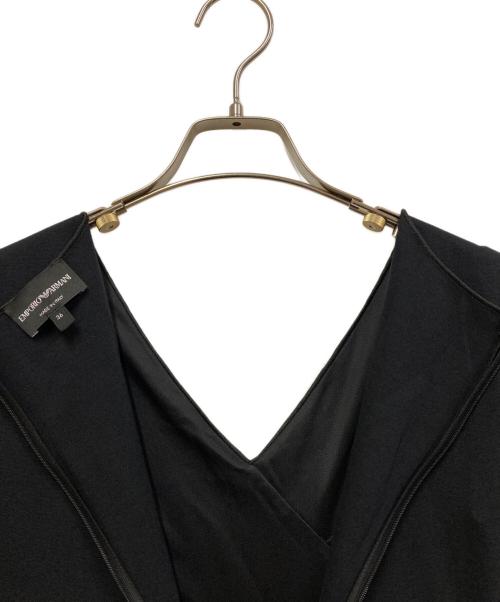 EMPORIO ARMANI（エンポリオ アルマーニ）EMPORIO ARMANI (エンポリオアルマーニ) ジャージワンピース ブラック サイズ:SIZE 36の古着・服飾アイテム