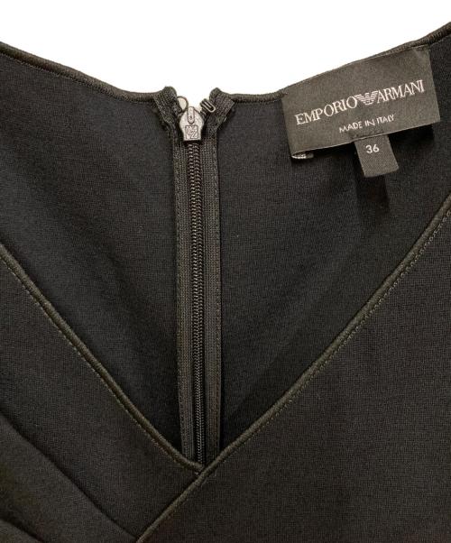 EMPORIO ARMANI（エンポリオ アルマーニ）EMPORIO ARMANI (エンポリオアルマーニ) ジャージワンピース ブラック サイズ:SIZE 36の古着・服飾アイテム