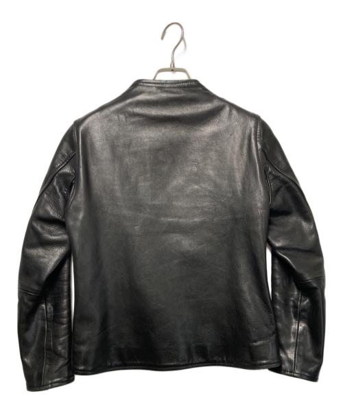 BRU NA BOINNE（ブルーナボイン）BRU NA BOINNE (ブルーナボイン) ホースハイドレザージャケット ブラック サイズ:00の古着・服飾アイテム