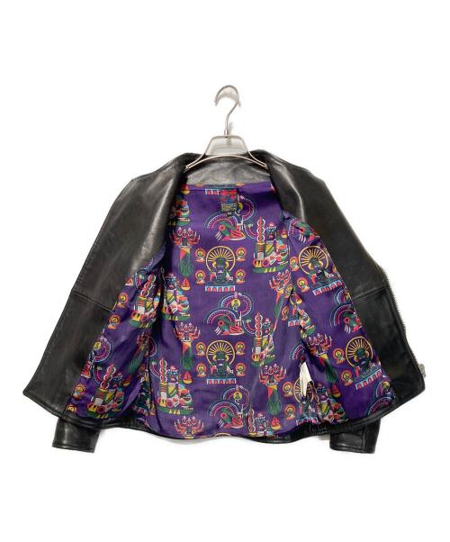 BRU NA BOINNE（ブルーナボイン）BRU NA BOINNE (ブルーナボイン) ホースハイドレザージャケット ブラック サイズ:00の古着・服飾アイテム