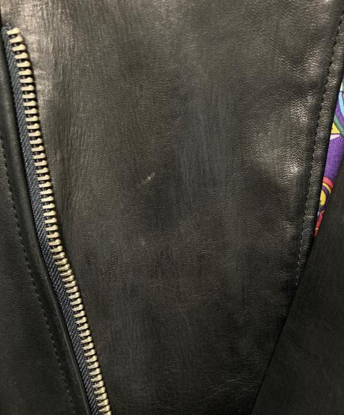 BRU NA BOINNE（ブルーナボイン）BRU NA BOINNE (ブルーナボイン) ホースハイドレザージャケット ブラック サイズ:00の古着・服飾アイテム