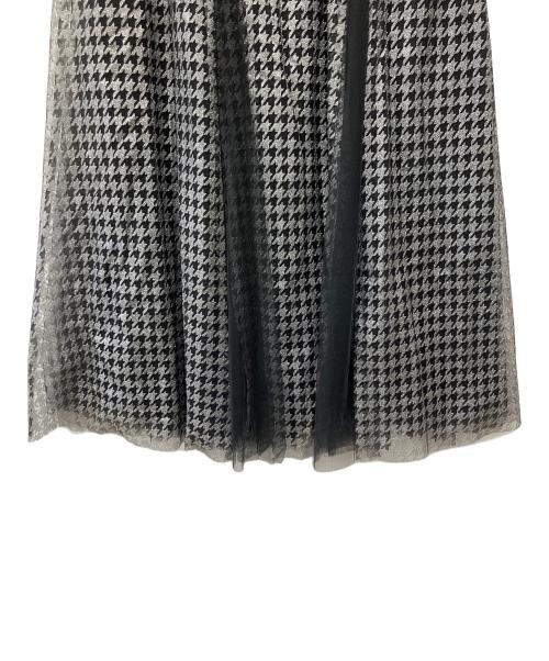 GRACE CLASS（グレースクラス）GRACE CLASS (グレースクラス) 千鳥グリッターチュールスカート ブラック サイズ:36の古着・服飾アイテム