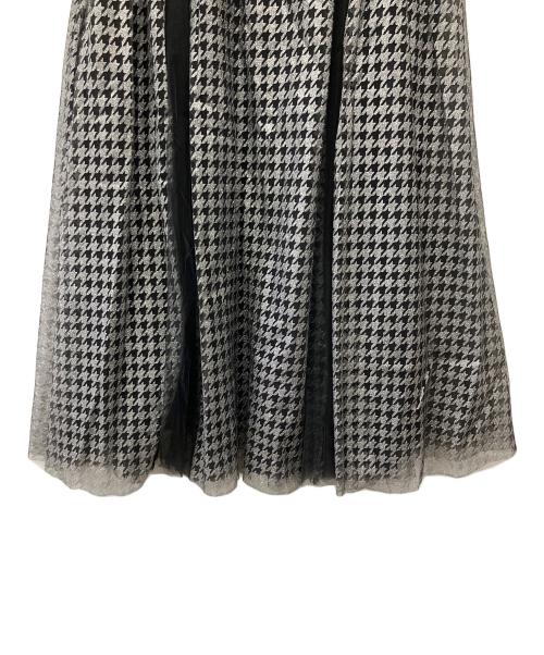 GRACE CLASS（グレースクラス）GRACE CLASS (グレースクラス) 千鳥グリッターチュールスカート ブラック サイズ:36の古着・服飾アイテム