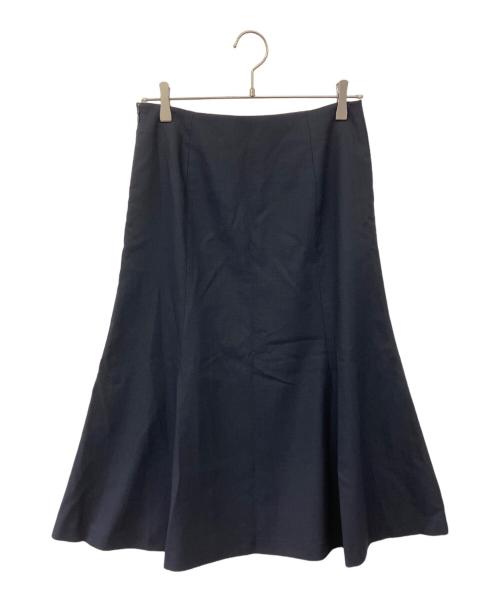 23区（ニジュウサンク）23区 (ニジュウサンク) ストレッチブッチャー スカート ネイビー サイズ:38の古着・服飾アイテム