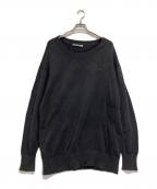 A-COLD-WALLア・コールド・ウォール）の古着「ロゴ刺繍コットンニット」｜グレー