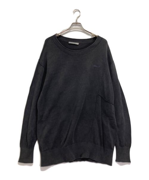 A-COLD-WALL（ア・コールド・ウォール）A-COLD-WALL (ア・コールド・ウォール) ロゴ刺繍コットンニット グレー サイズ:Lの古着・服飾アイテム