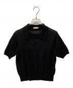 EVERYDAY I LIKE.エヴリデイ アイ ライク）の古着「Cotton Poloshirt ニット」｜ブラック