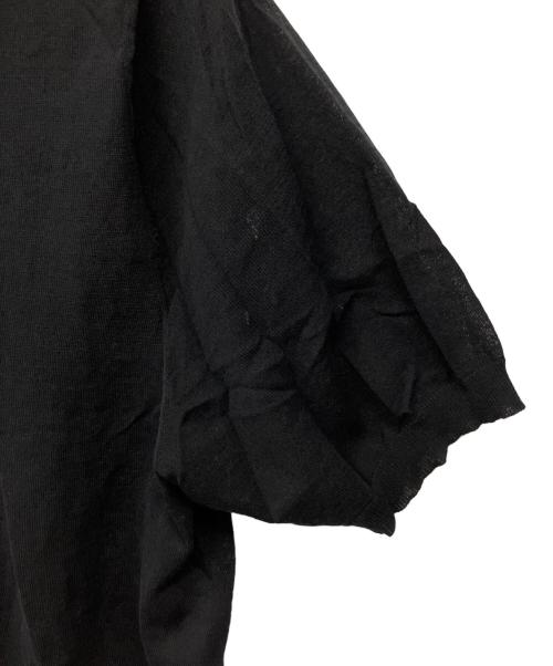 EVERYDAY I LIKE.（エヴリデイ アイ ライク）EVERYDAY I LIKE. (エヴリデイ アイ ライク) Cotton Poloshirt ニット ブラック サイズ:Fの古着・服飾アイテム