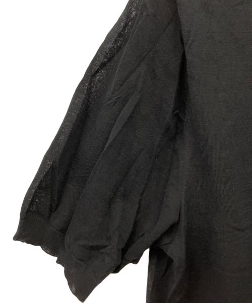 EVERYDAY I LIKE.（エヴリデイ アイ ライク）EVERYDAY I LIKE. (エヴリデイ アイ ライク) Cotton Poloshirt ニット ブラック サイズ:Fの古着・服飾アイテム