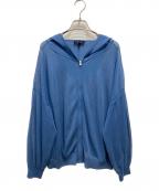 theoryセオリー）の古着「シアージップパーカー／SHEER COTTON2/ZIP HOODIE」｜ネイビー